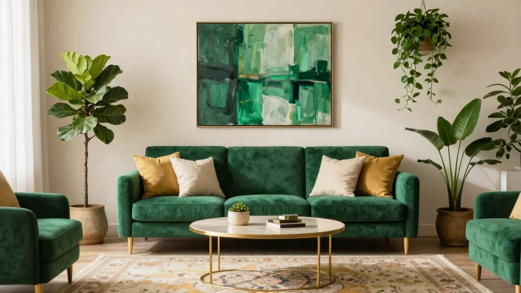 17 Emerald Green Living Room Decor Ideas Rich Luxe Vibes