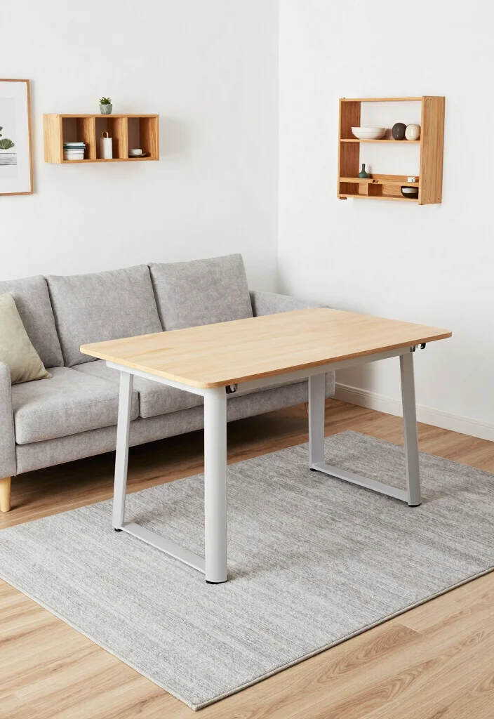 17 Gray Rug Living Room Ideas: Neutral Modern Base - 13. Multi-functional Spaces 1