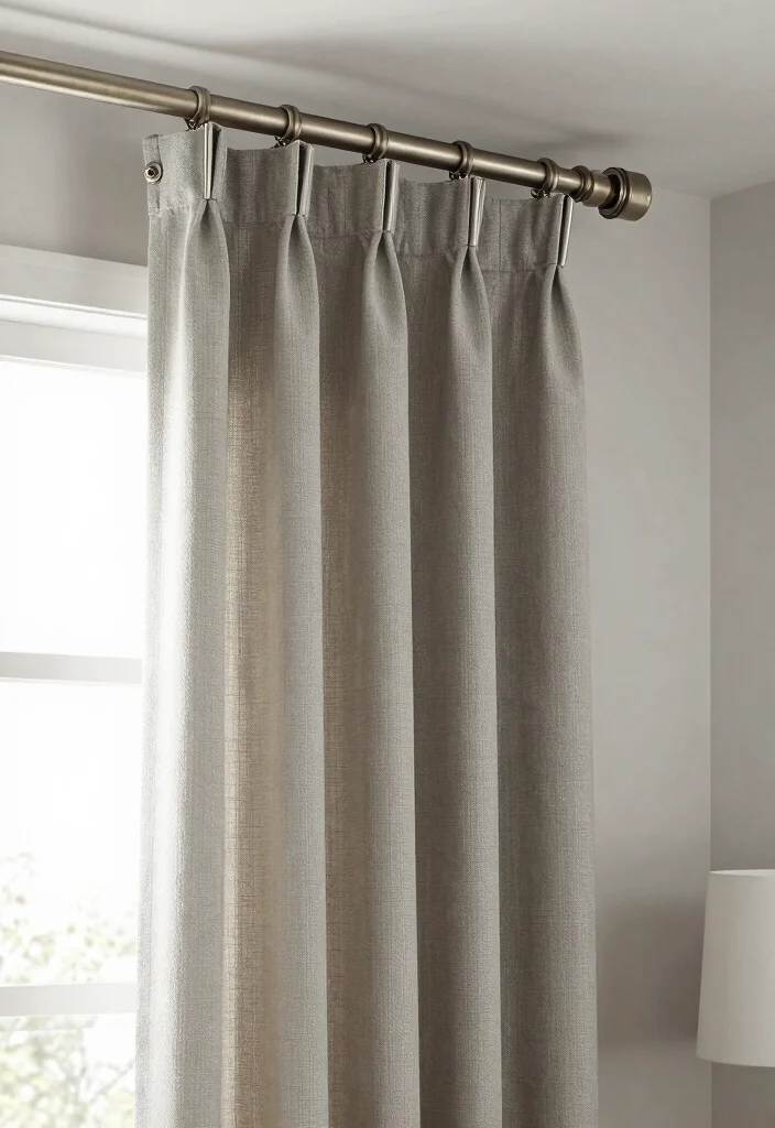 17 Layered Curtains Living Room Ideas: Depth, Texture, and Style - 13. Smart Curtain Rod Choices for Style 1