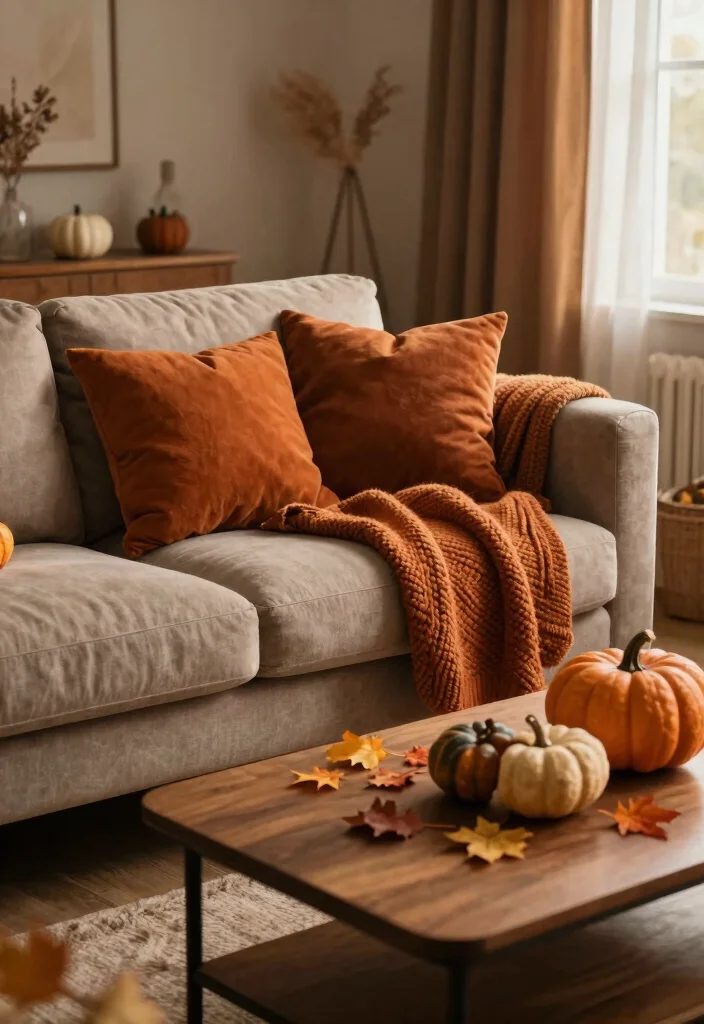 17 Living Room Couch and Two Chairs Ideas for a Balanced, Cozy Layout - 11. Seasonal Decor Changes 1