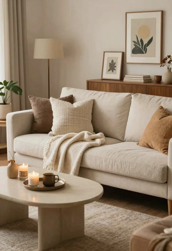 17 Living Room Couch and Two Chairs Ideas for a Balanced, Cozy Layout - 16. Cozy Accessories to Enhance Comfort 1