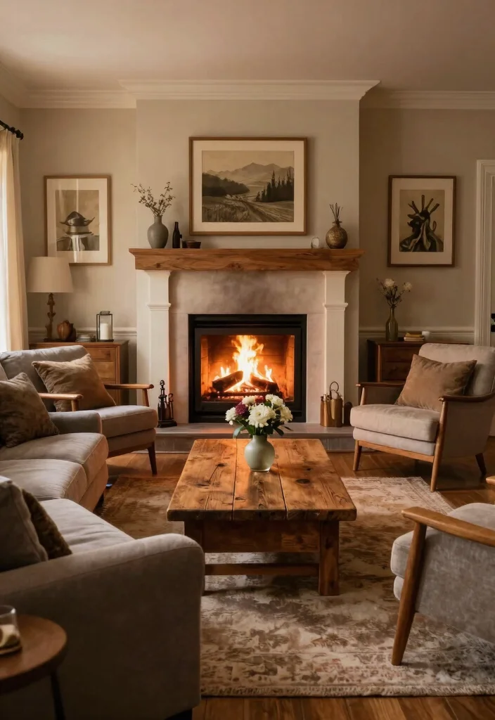 17 Living Room Couch and Two Chairs Ideas for a Balanced, Cozy Layout - 3. Arrangement Around a Focal Point 1