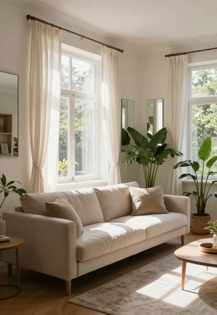 17 Living Room Couch and Two Chairs Ideas for a Balanced, Cozy Layout - 8. Natural Light Optimization 1