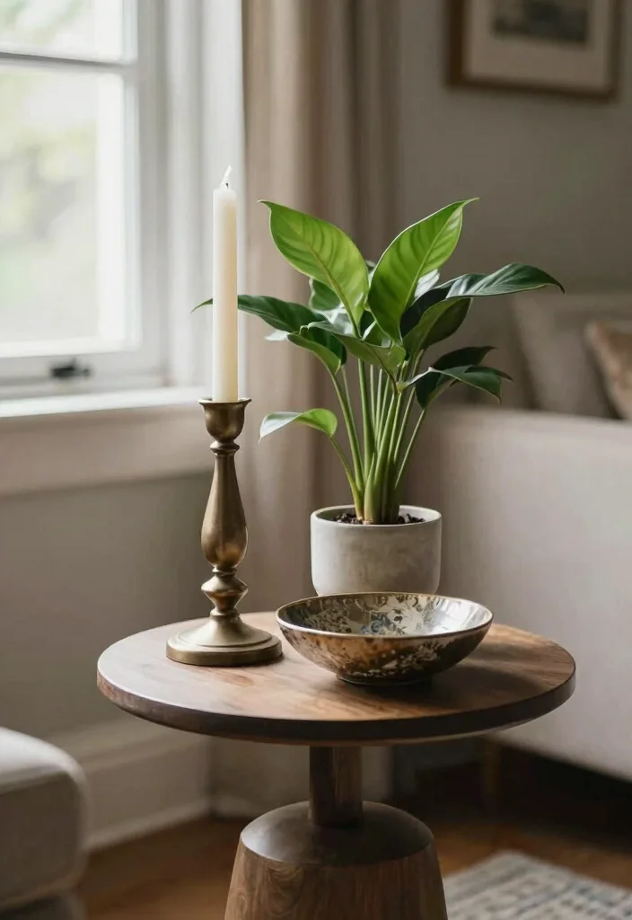 17 Living Room End Table Decor Ideas Styled Functional Accents - 6. Play with Heights for Visual Interest 1