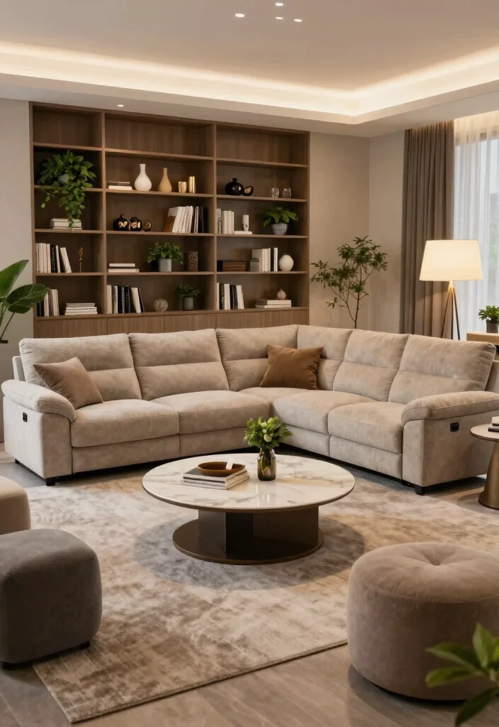 17 Recliner Sofa Living Room Decor Ideas for Relaxed Functional Style - 3. Create a Multifunctional Layout 1