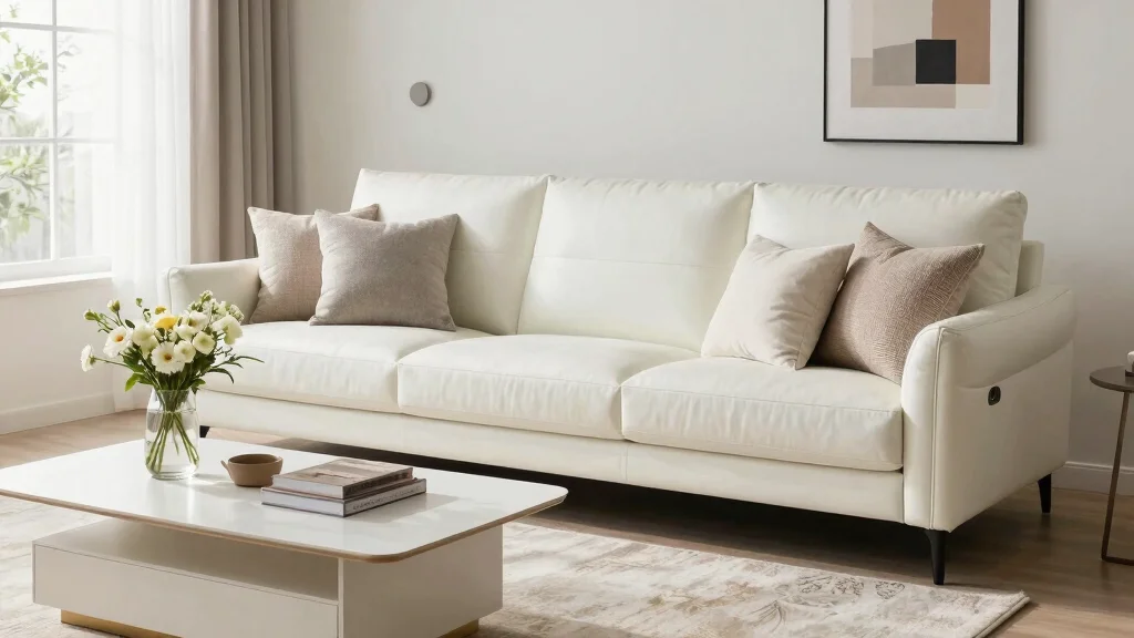 17 White Leather Couch Living Room Ideas: Sleek Modern Luxury