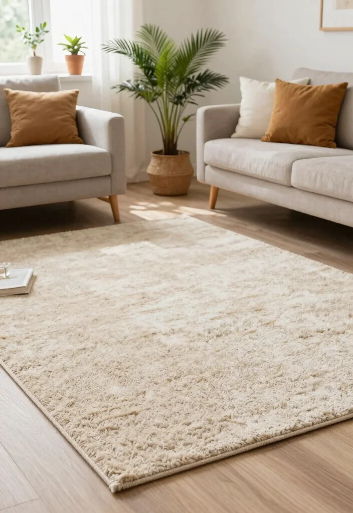 17 Wool Rugs Living Room Ideas Cozy Natural Texture - 14. Eco-Friendly Color Choices 1