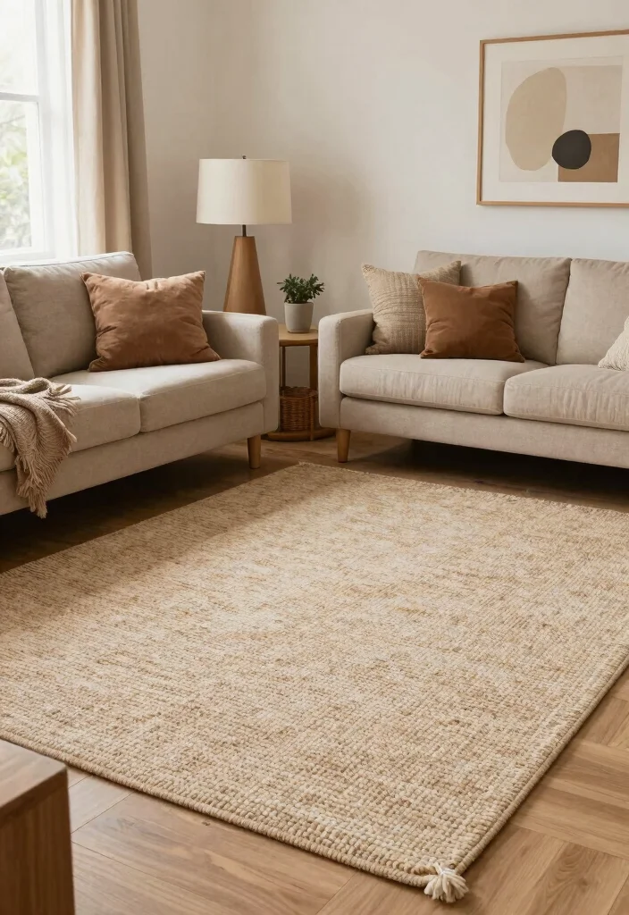 17 Wool Rugs Living Room Ideas Cozy Natural Texture - 16. Sustainability in Your Choice 1