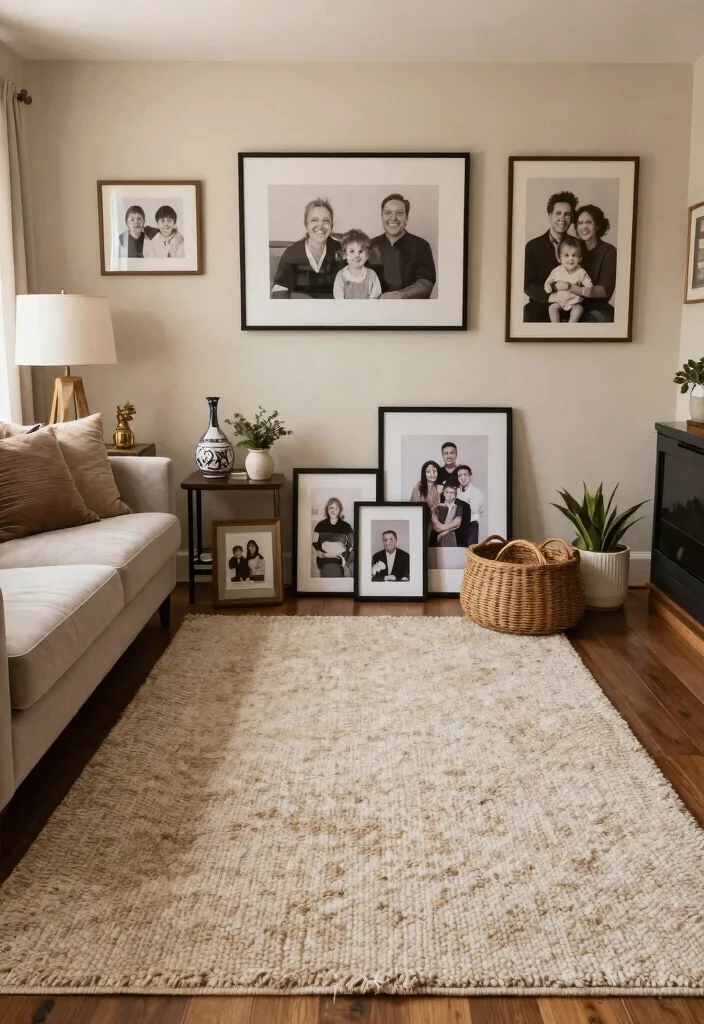 17 Wool Rugs Living Room Ideas Cozy Natural Texture - 17. Inspiring Personal Touches 1