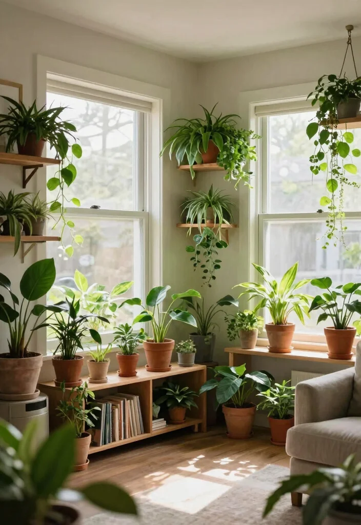 18 Affordable Living Room Decor Ideas Stylish on a Budget - 13. Indoor Plants 1