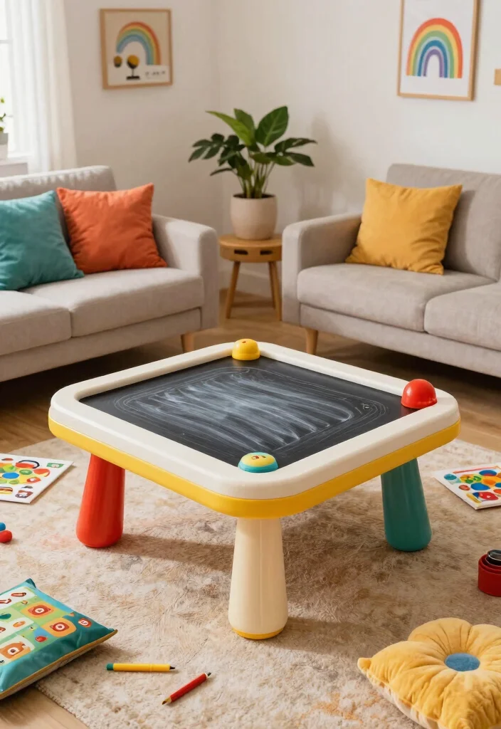 18 Centre Table Living Room Modern Luxury Furniture Ideas - 11. Interactive Tables 1