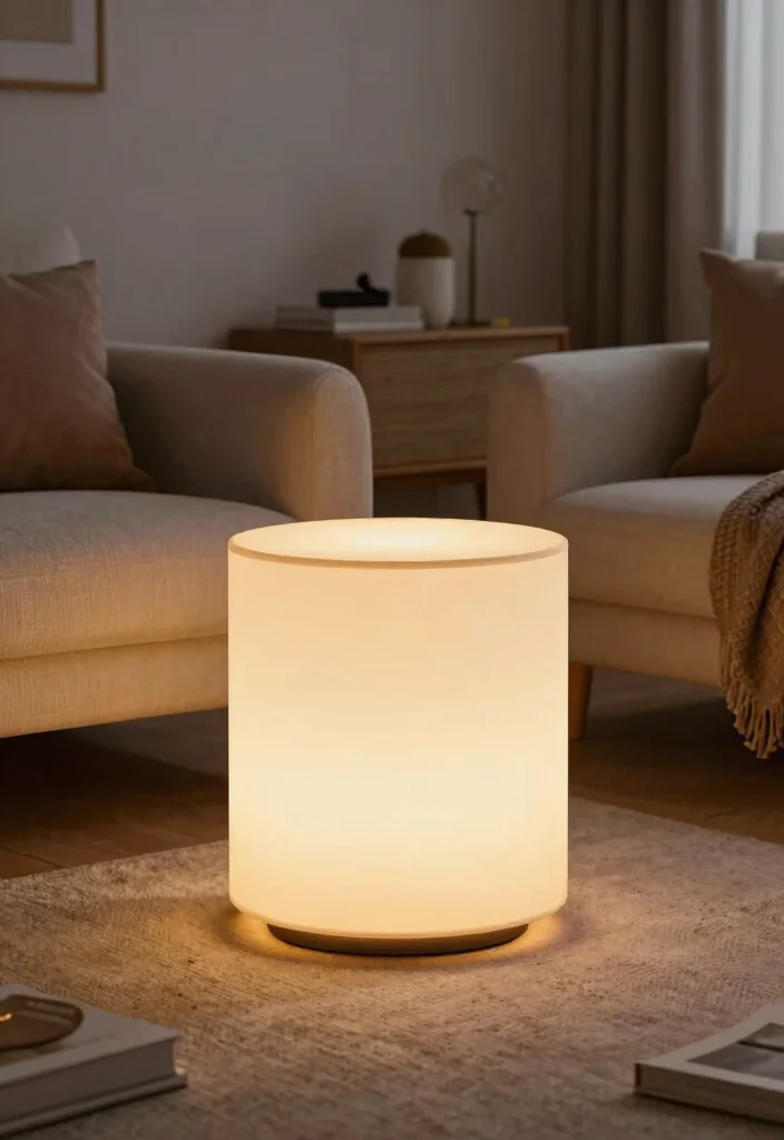 18 Centre Table Living Room Modern Luxury Furniture Ideas - 14. Incorporating Lighting 1