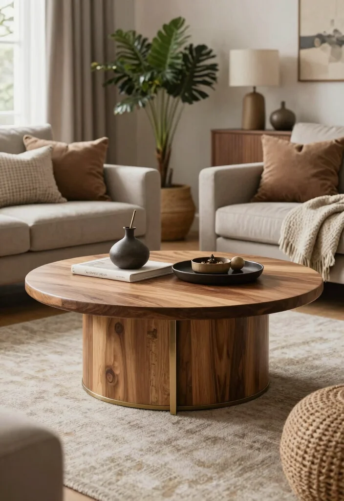 18 Centre Table Living Room Modern Luxury Furniture Ideas - 17. Layered Textures 1