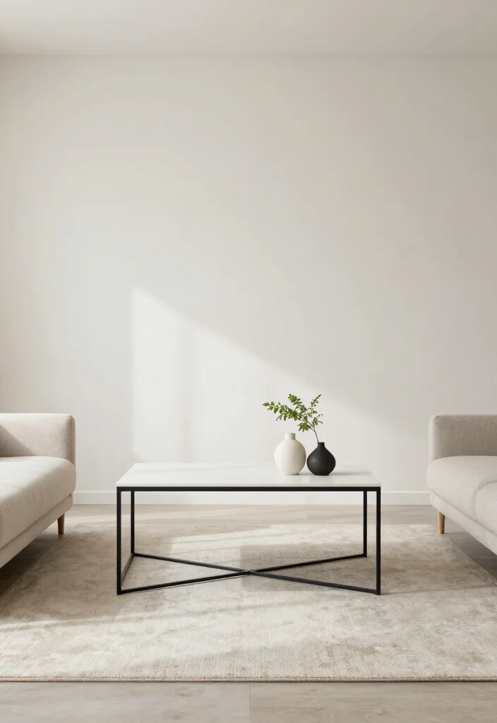 18 Centre Table Living Room Modern Luxury Furniture Ideas - 8. Minimalist Designs 1