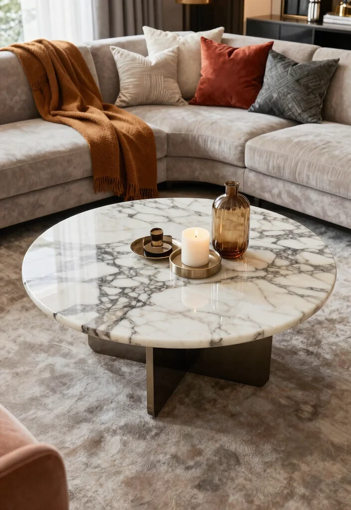 18 Centre Table Living Room Modern Luxury Furniture Ideas - 9. Statement Marble Tables 1