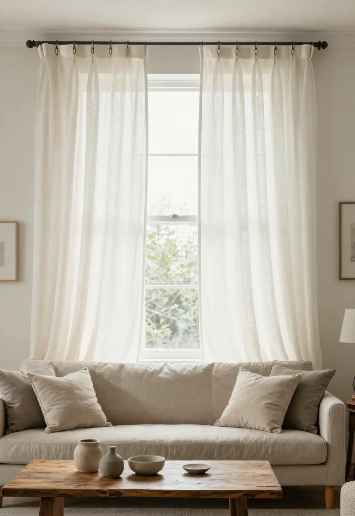 18 Curtain Hacks Living Room Ideas Easy Style Upgrades - 11. Use Command Hooks for Easy Curtain Hanging 1