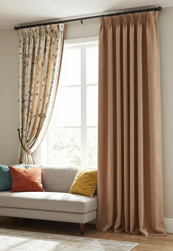 18 Curtain Hacks Living Room Ideas Easy Style Upgrades - 12. Experiment with Curtain Lengths 1