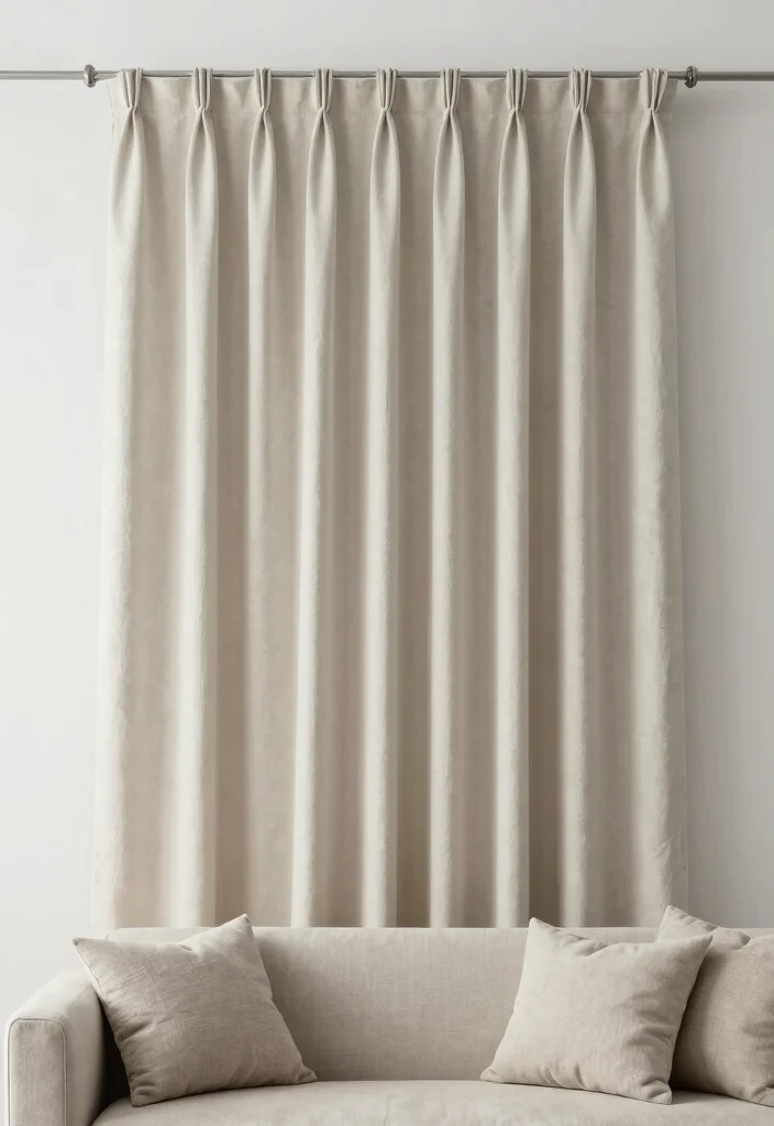 18 Curtain Hacks Living Room Ideas Easy Style Upgrades - 17. Create a Simple Canvas Curtain 1