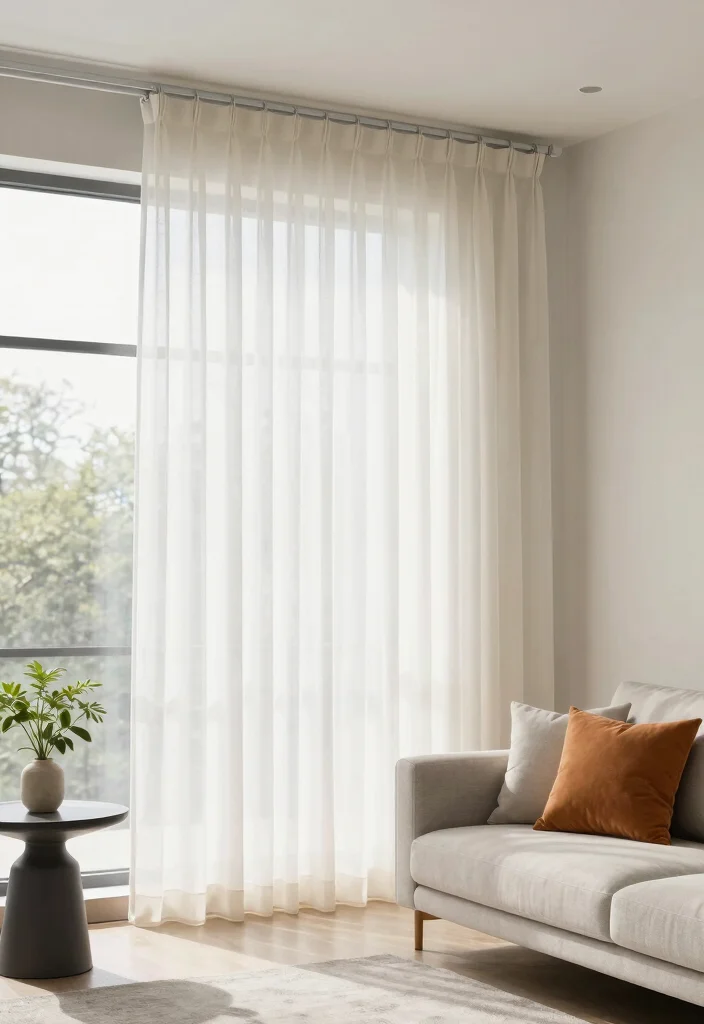 18 Curtain Hacks Living Room Ideas Easy Style Upgrades - 3. Hang a Tension Rod for Flexible Curtain Options 1