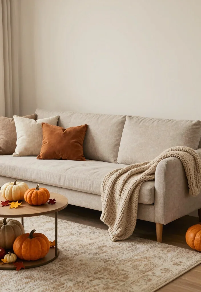 18 Curved Couch Living Room Ideas: Soft Modern Flow - 14. Seasonal Decor Adjustments 1