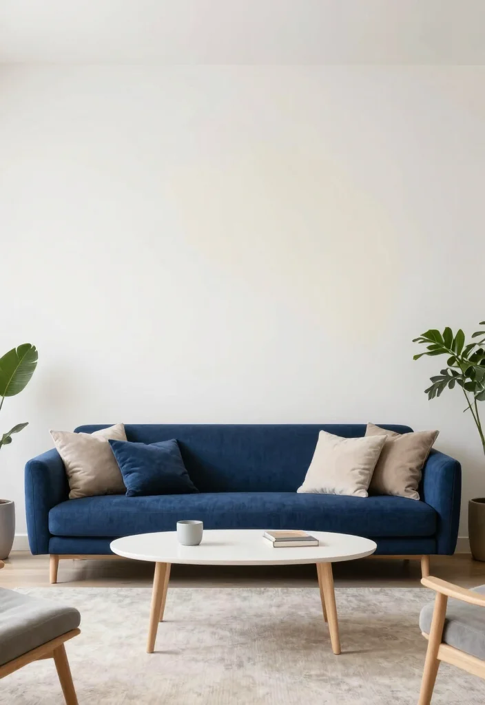 18 Curved Couch Living Room Ideas: Soft Modern Flow - 3. Bold Colors 1