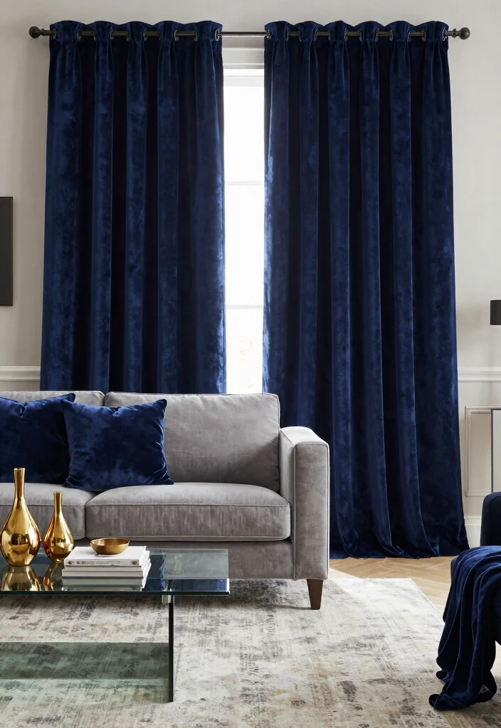 18 Floor to Ceiling Curtains Living Room Ideas for a Tall Elegant Effect - 3. Textured Fabrics for Depth 1