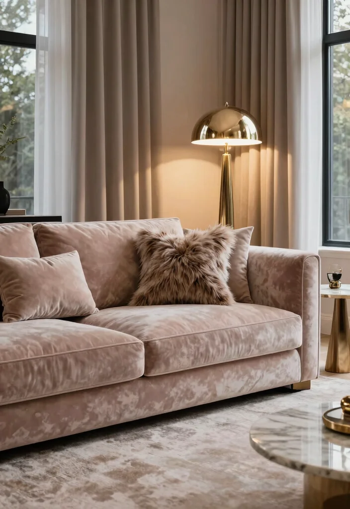 18 Luxury Home Decor Living Room Ideas for an Elegant High-End Feel - 2. Luxurious Textiles and Fabrics 1