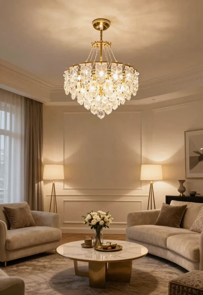 18 Luxury Home Decor Living Room Ideas for an Elegant High-End Feel - 3. Statement Lighting Fixtures 1