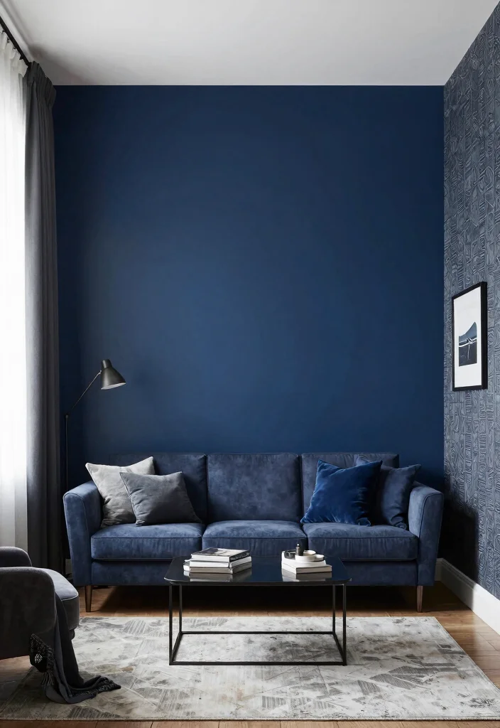 18 Luxury Home Decor Living Room Ideas for an Elegant High-End Feel - 8. Accent Walls for Drama 1