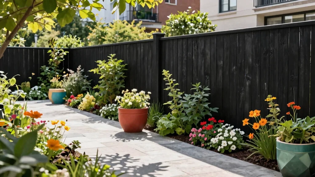 12 Black Wood Fence Ideas That Don't Show Dirt and Weathering