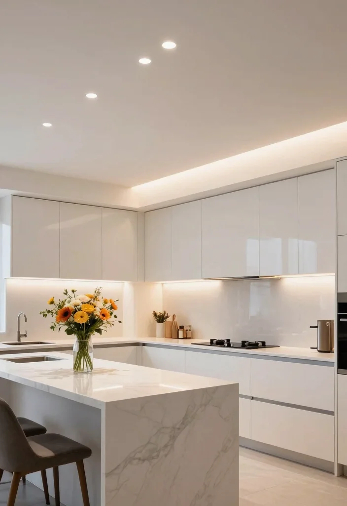 12 Kitchen Lamps Ceiling Ideas That Light Up Every Counter - 10. Integrated Ceiling Lighting 1