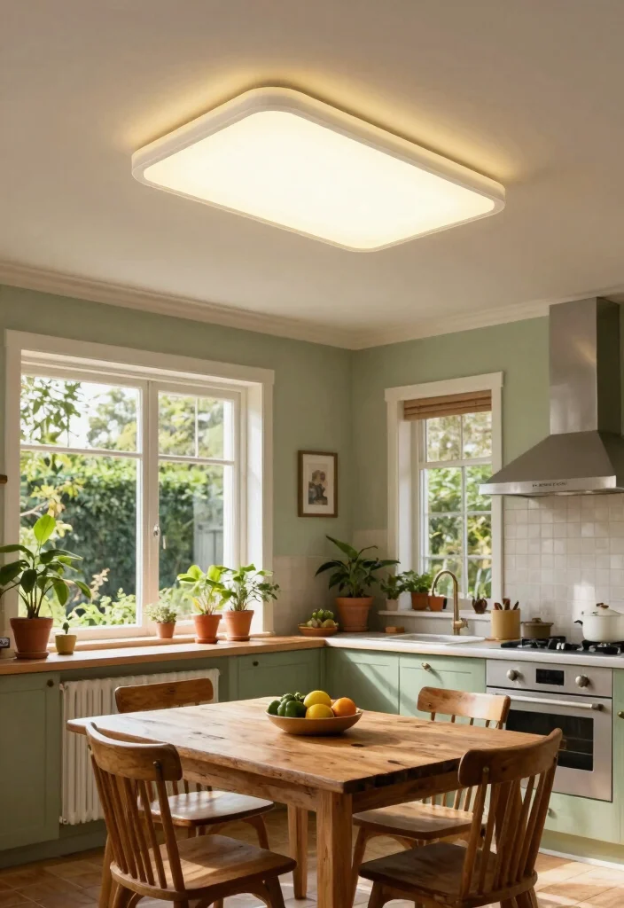 12 Kitchen Lamps Ceiling Ideas That Light Up Every Counter - 3. Solar-Powered Ceiling Lights 1