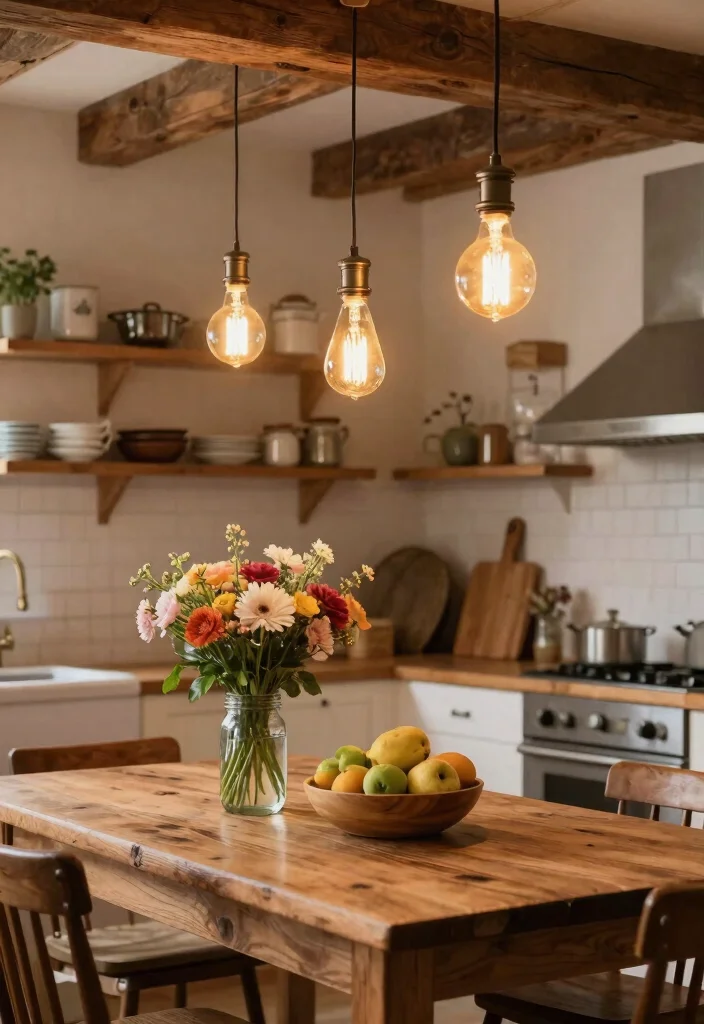 12 Kitchen Lamps Ceiling Ideas That Light Up Every Counter - 4. Vintage Edison Bulb Fixtures 1
