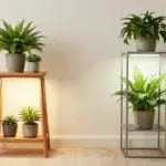 12 Plant Stand With Grow Light Ideas for Windowless Rooms