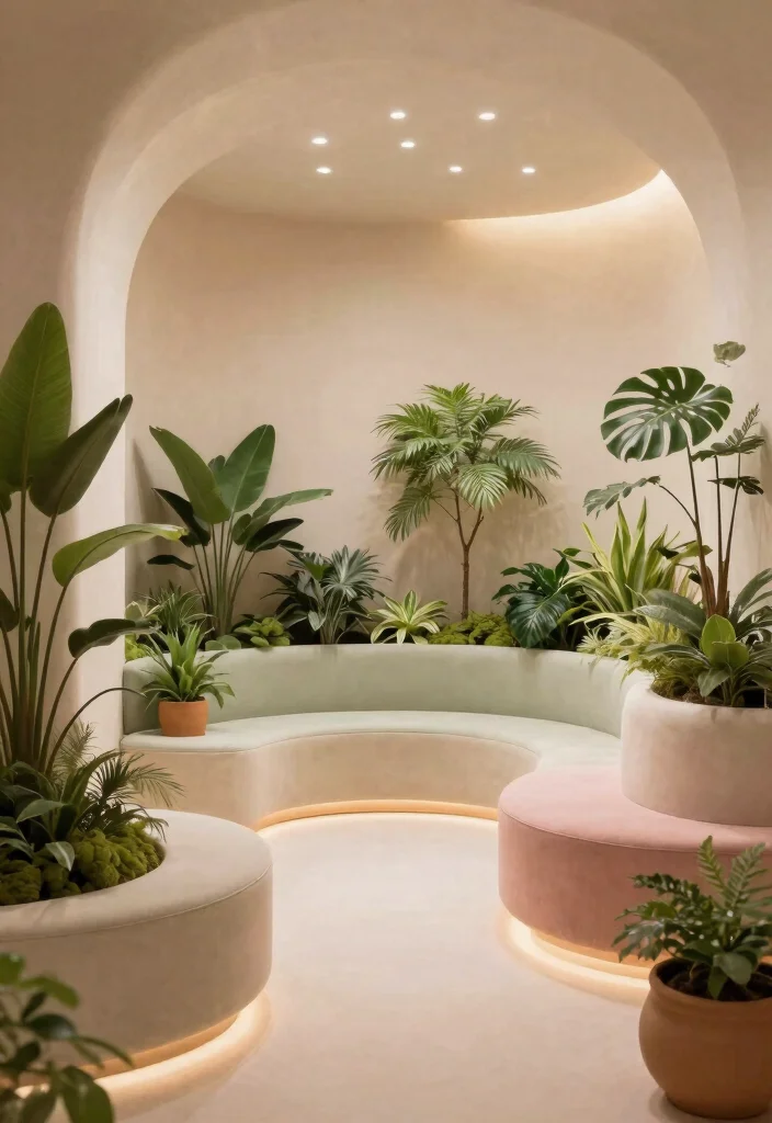 14 Acoustic Ceiling Panels That Kill Echo Without Looking Ugly - 12. Soft Curved Panels 1