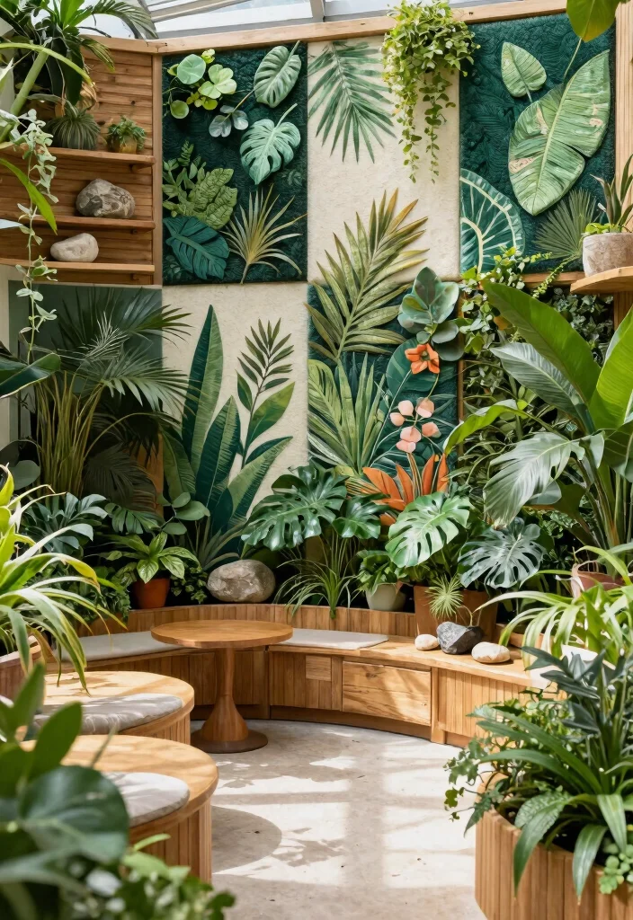 14 Acoustic Ceiling Panels That Kill Echo Without Looking Ugly - 13. Nature-Inspired Themes 1