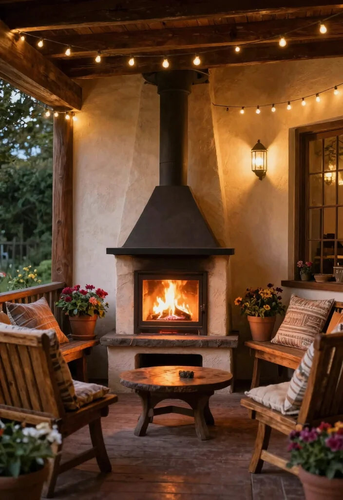 14 Back Porch Fireplace Ideas That Add Heat Without a Full Build - 6. Small-Scale Chimeneas 1