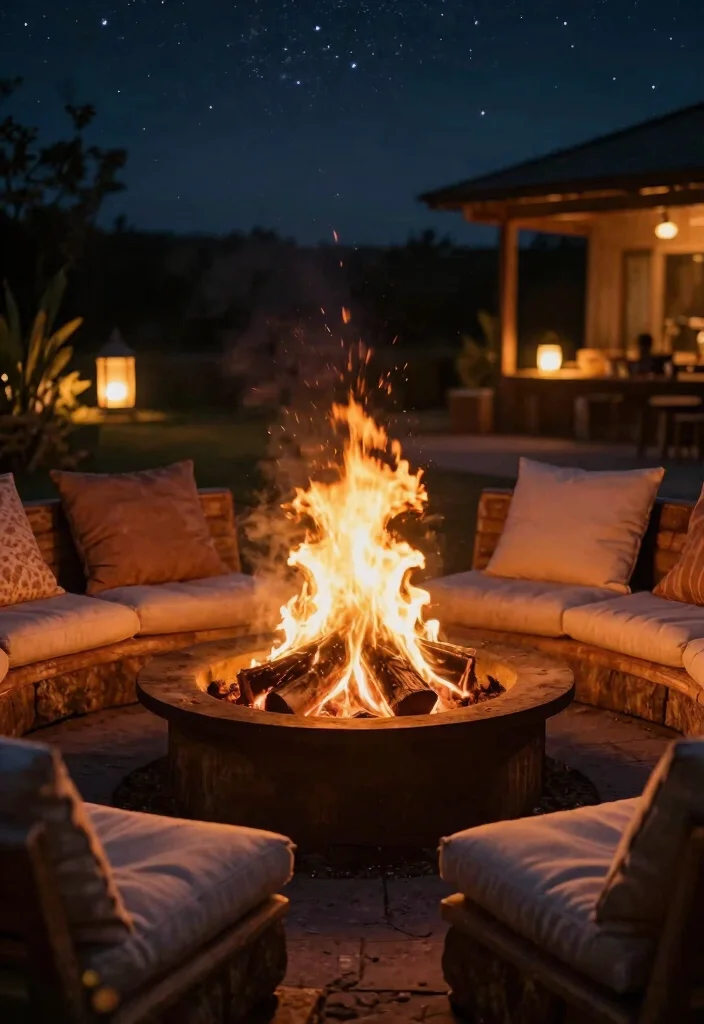 14 Back Porch Fireplace Ideas That Add Heat Without a Full Build - 8. Fire Ring for Open Air Experience 1