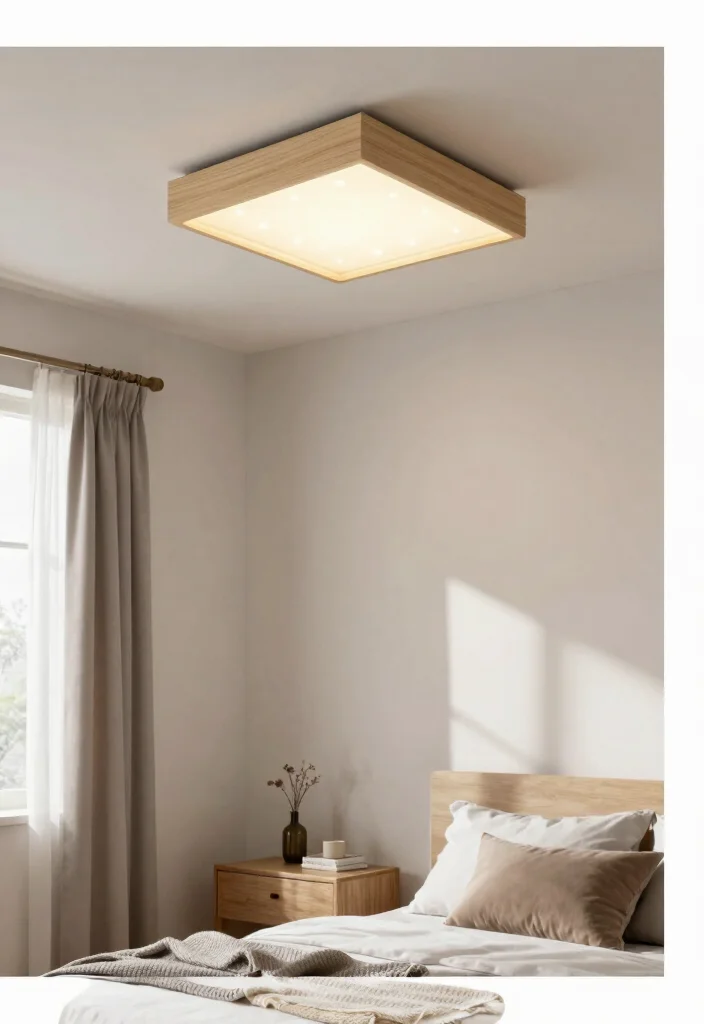 14 Bedroom Ceiling Lighting Ideas That Don't Require New Wiring - 8. Shadow Box Light Feature 1