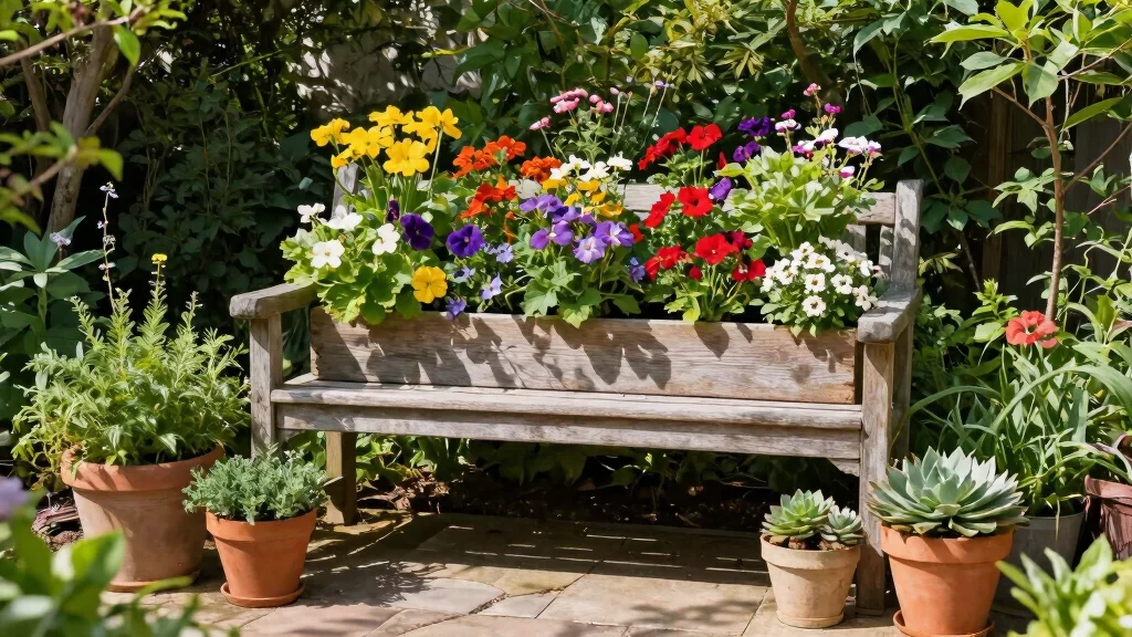 14 Bench With Planter Ideas That Drain Properly and Don't Rot