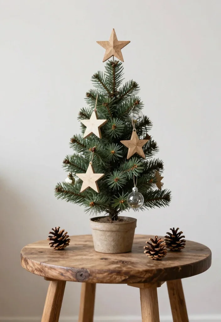 14 Farmhouse Christmas Decor Ideas That Feel Warm Without Clutter - 13. Simple Holiday Tree 1