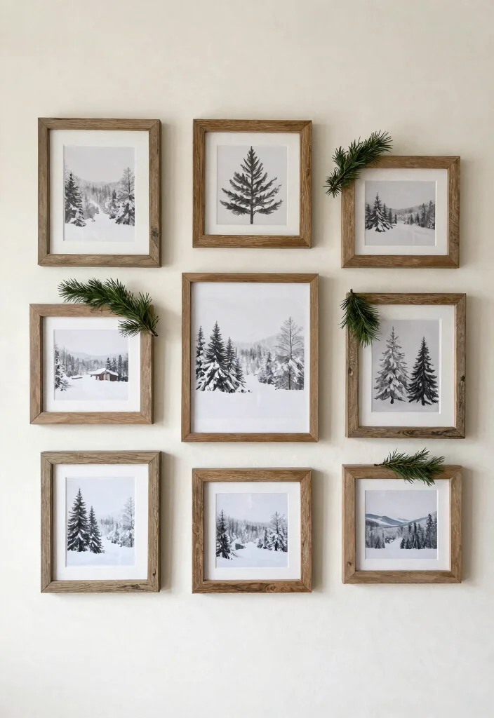 14 Farmhouse Christmas Decor Ideas That Feel Warm Without Clutter - 5. Festive Wall Art 1