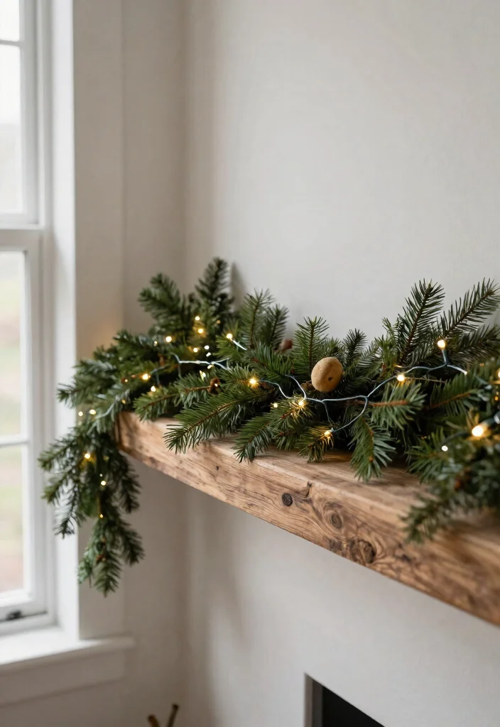 14 Farmhouse Christmas Decor Ideas That Feel Warm Without Clutter - 8. Simple Garlands 1