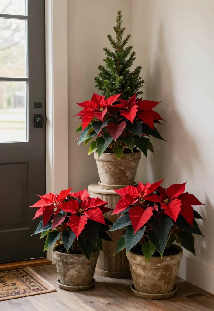 14 Farmhouse Christmas Decor Ideas That Feel Warm Without Clutter - 9. Seasonal Planters 1