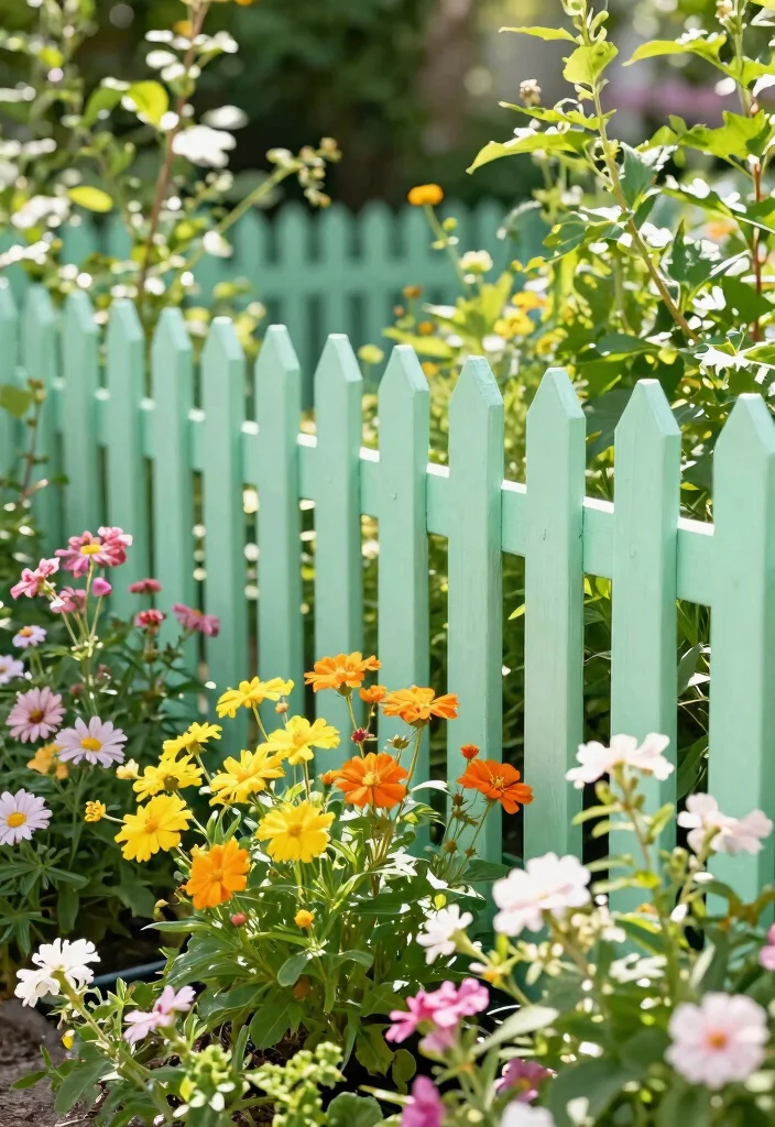 14 Fence Paint Colours That Hide Dirt and Weather Stains - 11. Soft Mint: Refreshing Delight 1