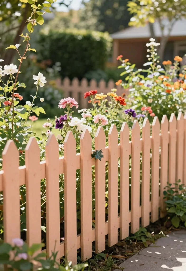14 Fence Paint Colours That Hide Dirt and Weather Stains - 13. Gentle Peach: Soft and Sweet 1