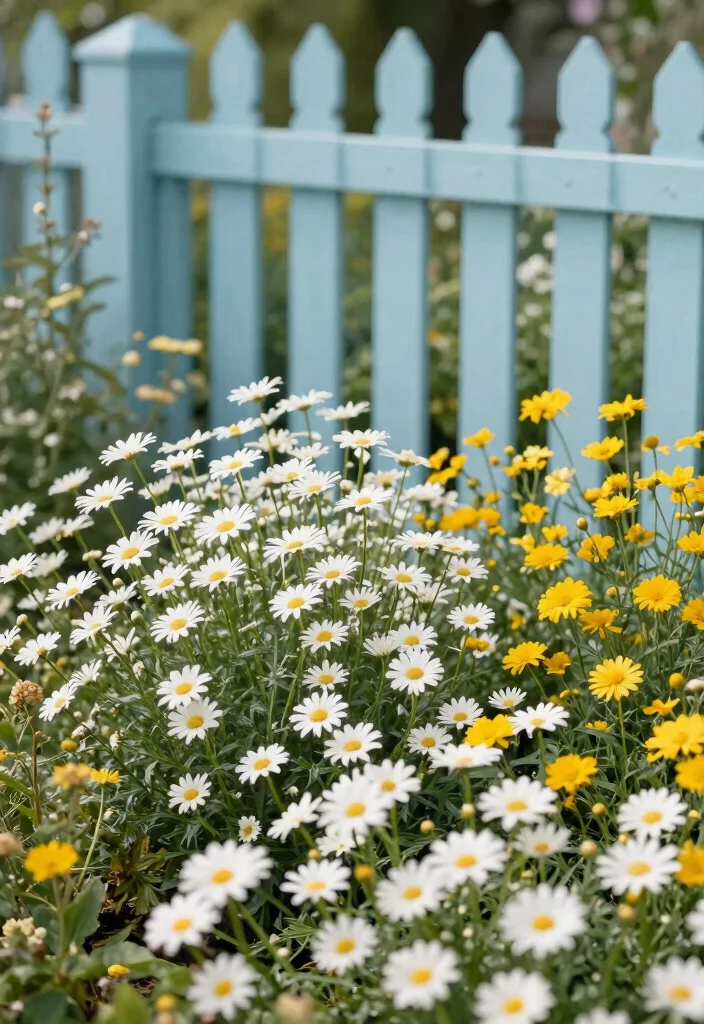 14 Fence Paint Colours That Hide Dirt and Weather Stains - 5. Muted Blue: A Breath of Fresh Air 1
