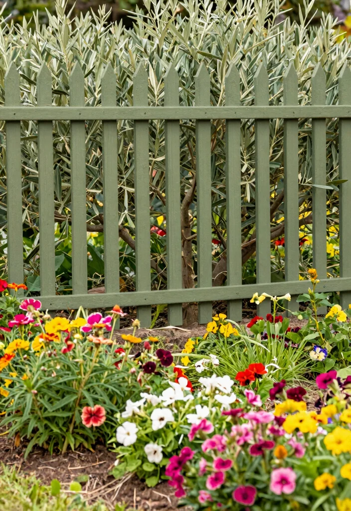 14 Fence Paint Colours That Hide Dirt and Weather Stains - 6. Olive Green: Earthy and Elegant 1