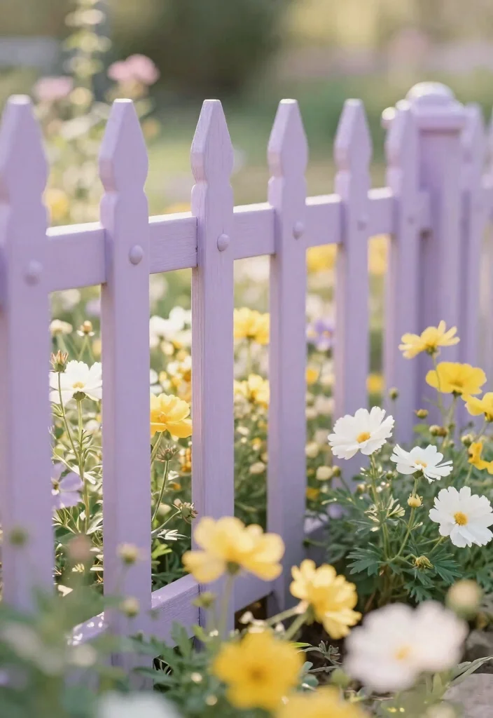14 Fence Paint Colours That Hide Dirt and Weather Stains - 7. Soft Lavender: Delicate and Dreamy 1