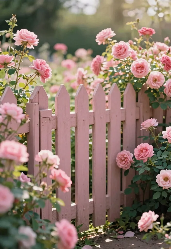 14 Fence Paint Colours That Hide Dirt and Weather Stains - 9. Dusty Rose: Modern Vintage Vibe 1